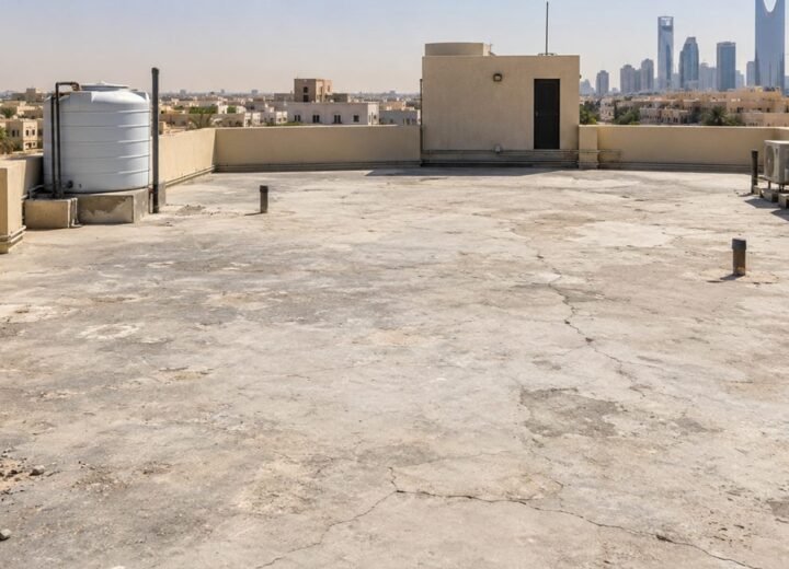 سطح قبل تنفيذ العزل